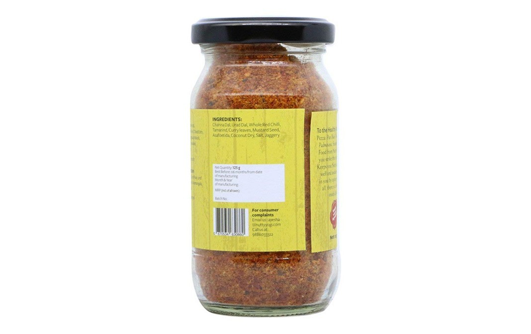 Nutty Yogi Carnatic Chutney Podi    Jar  125 grams
